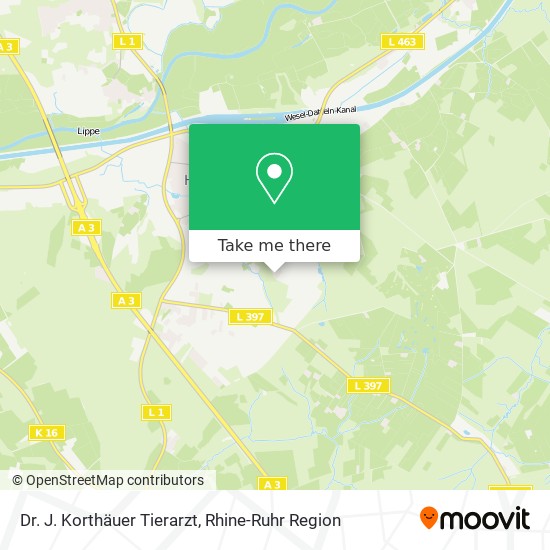 Dr. J. Korthäuer Tierarzt map