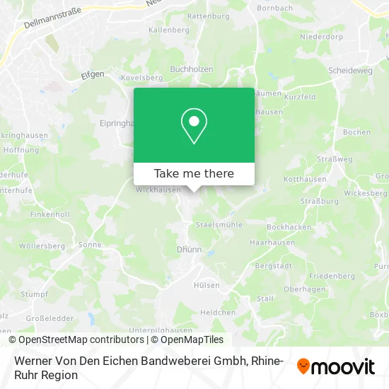 Карта Werner Von Den Eichen Bandweberei Gmbh