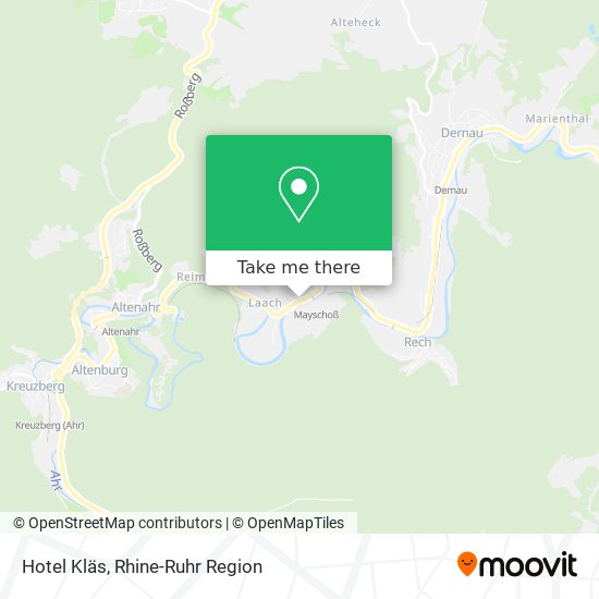 Hotel Kläs map