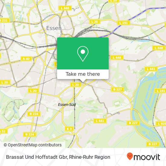 Карта Brassat Und Hoffstadt Gbr