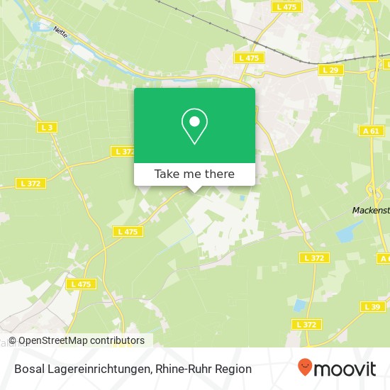 Bosal Lagereinrichtungen map