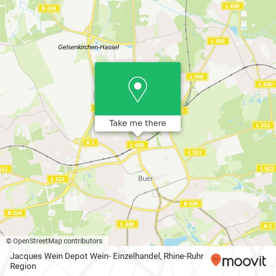 Jacques Wein Depot Wein- Einzelhandel map