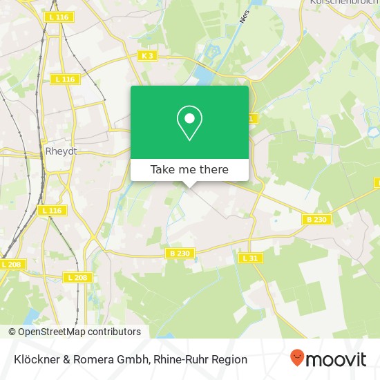 Klöckner & Romera Gmbh map