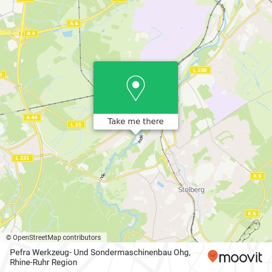 Pefra Werkzeug- Und Sondermaschinenbau Ohg map