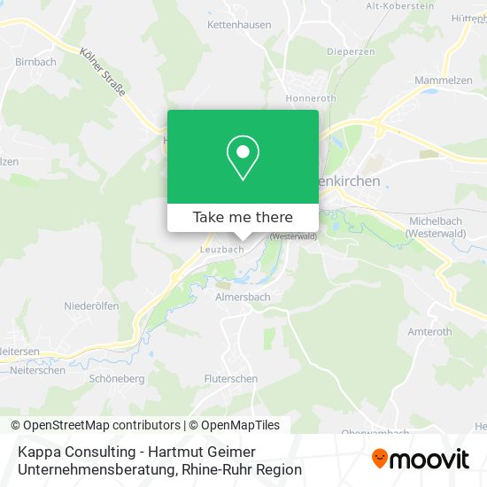 Карта Kappa Consulting - Hartmut Geimer Unternehmensberatung