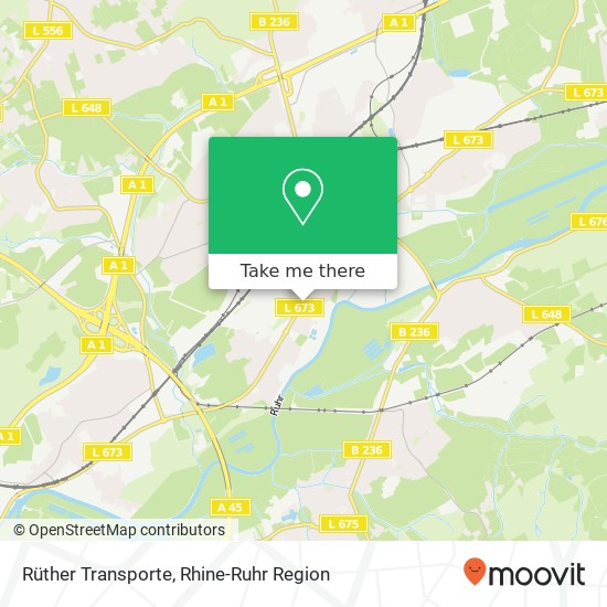 Rüther Transporte map