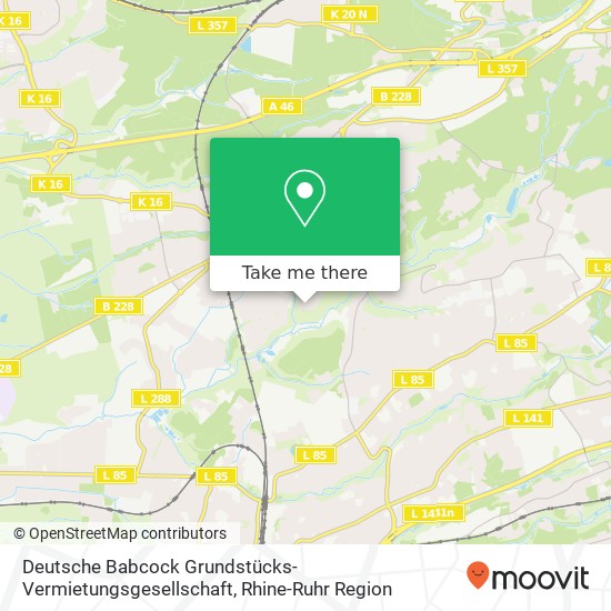 Карта Deutsche Babcock Grundstücks- Vermietungsgesellschaft