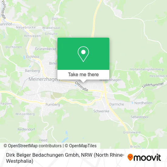 Карта Dirk Belger Bedachungen Gmbh