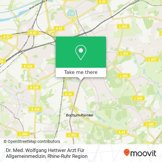 Dr. Med. Wolfgang Hettwer Arzt Für Allgemeinmedizin map