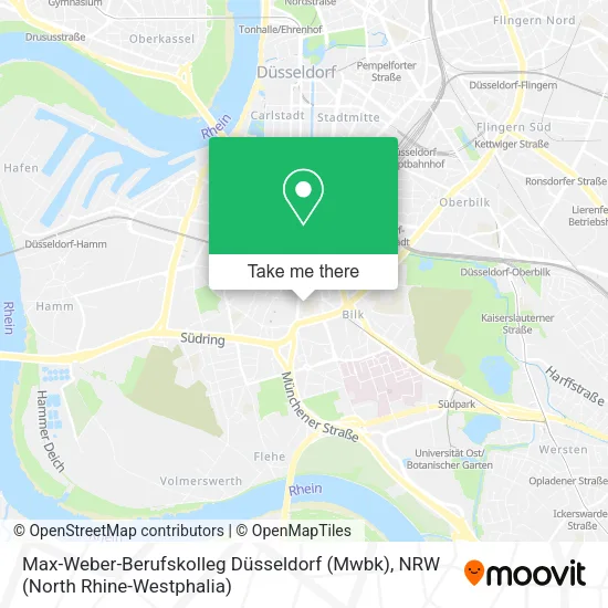 Карта Max-Weber-Berufskolleg Düsseldorf (Mwbk)