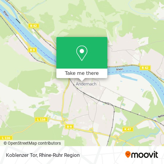 Koblenzer Tor map
