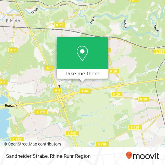 Sandheider Straße map