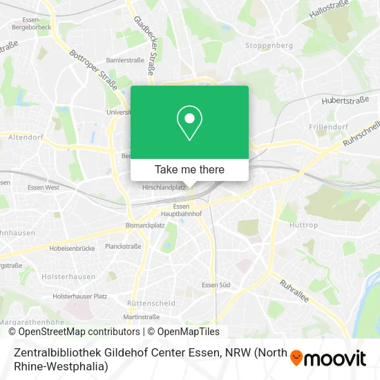 Карта Zentralbibliothek Gildehof Center Essen