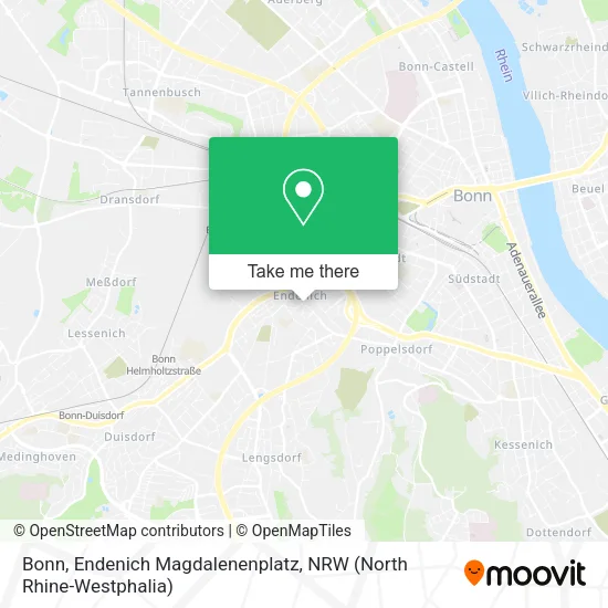 Карта Bonn, Endenich Magdalenenplatz