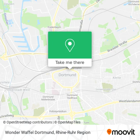 Карта Wonder Waffel Dortmund