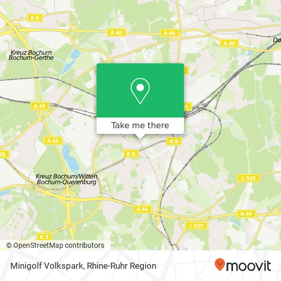 Minigolf Volkspark map