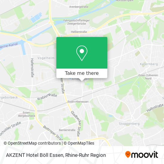AKZENT Hotel Böll Essen map