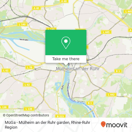 MüGa - Mülheim an der Ruhr garden map