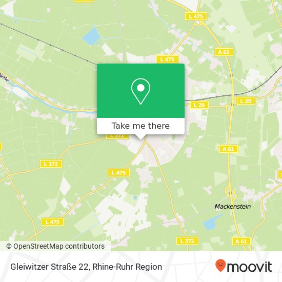 Карта Gleiwitzer Straße 22