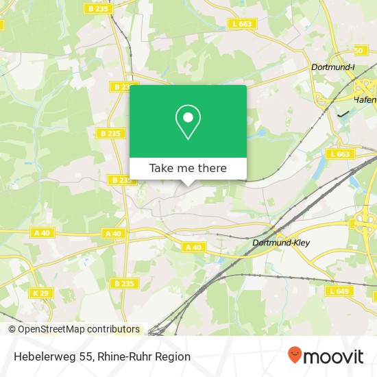 Hebelerweg 55 map