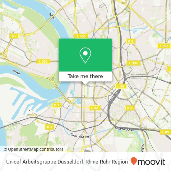 Unicef Arbeitsgruppe Düsseldorf map