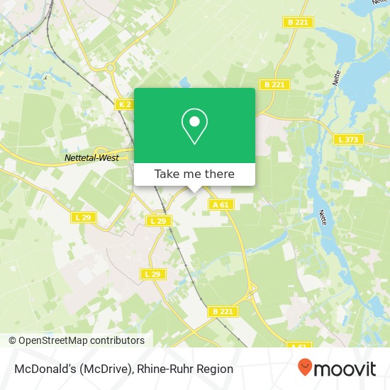 McDonald's (McDrive) map