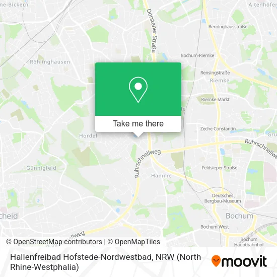 Карта Hallenfreibad Hofstede-Nordwestbad