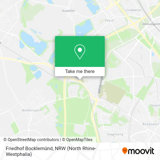 Friedhof Bocklemünd map