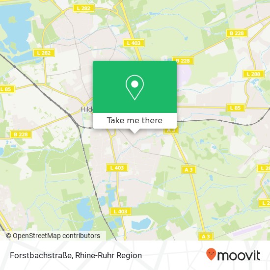 Карта Forstbachstraße