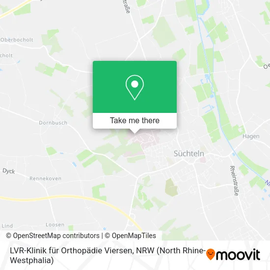 LVR-Klinik für Orthopädie Viersen map