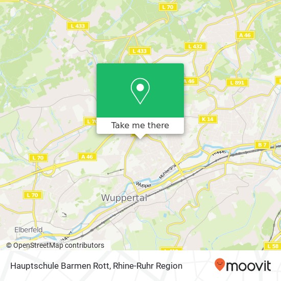 Hauptschule Barmen Rott map