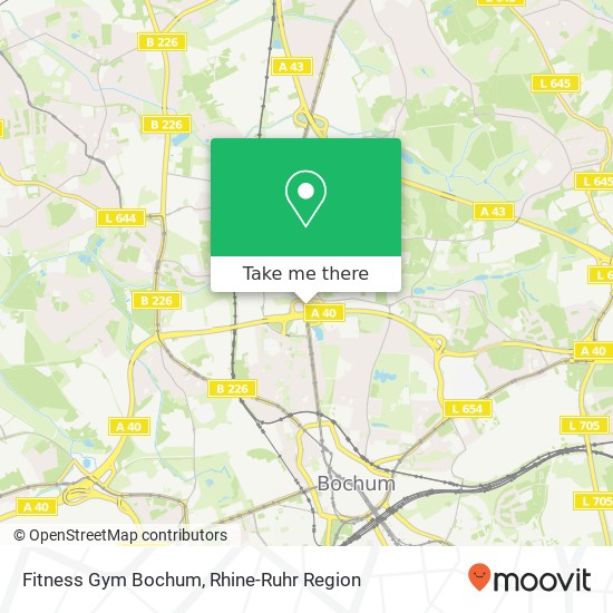 Fitness Gym Bochum map