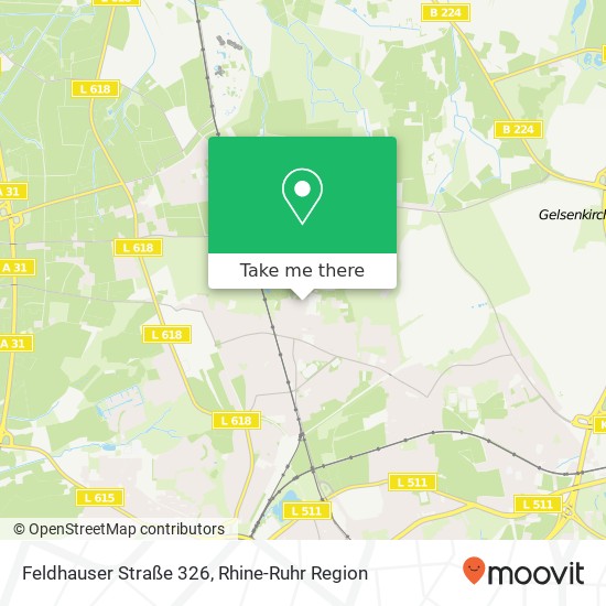 Карта Feldhauser Straße 326