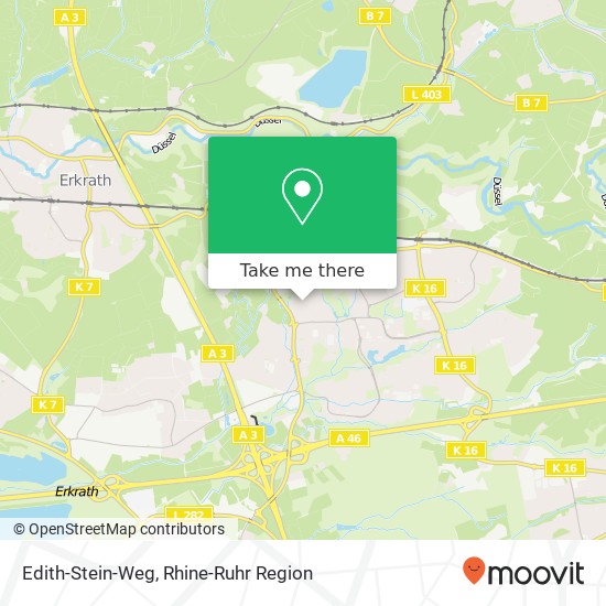 Edith-Stein-Weg map