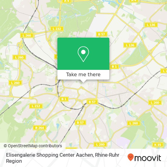 Elisengalerie Shopping Center Aachen map