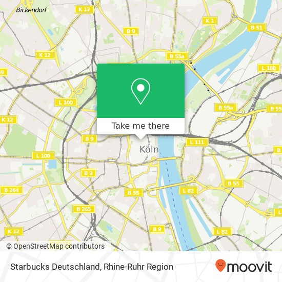 Starbucks Deutschland map