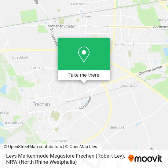 Карта Leys Markenmode Megastore Frechen (Robert Ley)