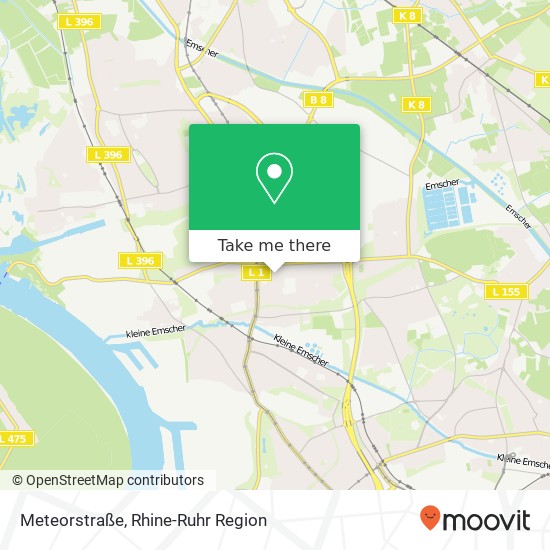 Meteorstraße map