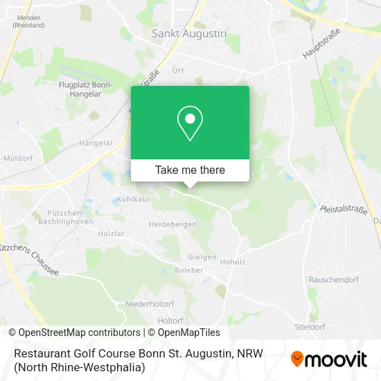 Карта Restaurant Golf Course Bonn St. Augustin