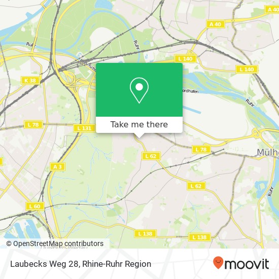 Laubecks Weg 28 map
