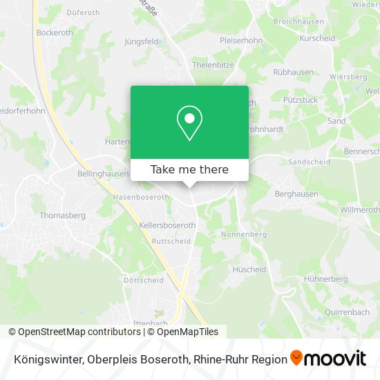 Königswinter, Oberpleis Boseroth map