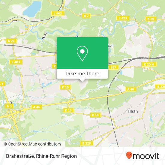 Карта Brahestraße
