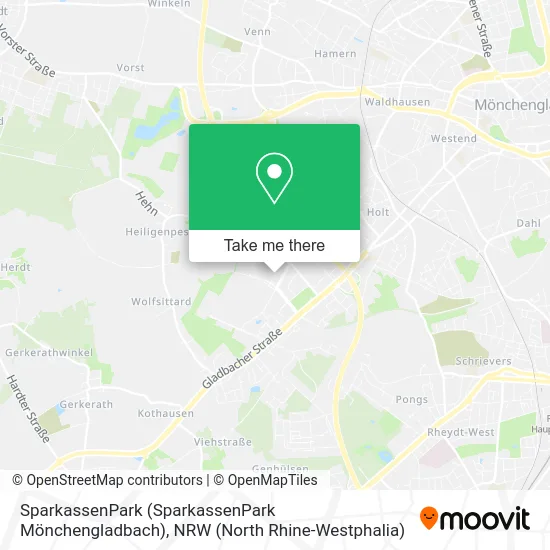 Карта SparkassenPark (SparkassenPark Mönchengladbach)