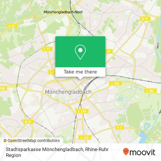 Stadtsparkasse Mönchengladbach map