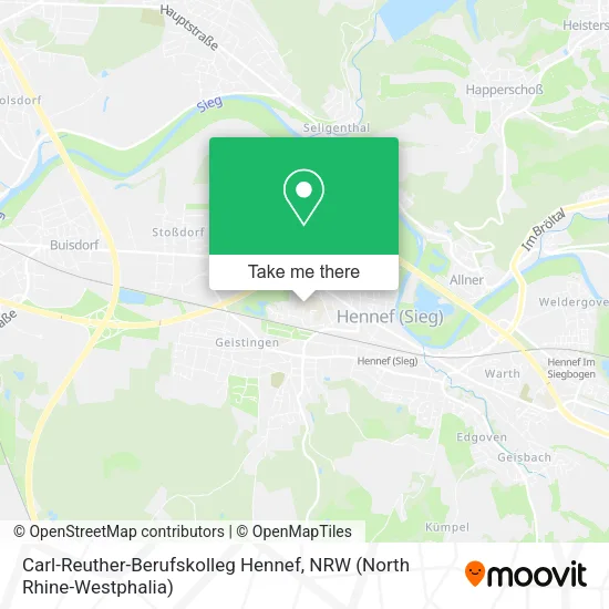 Карта Carl-Reuther-Berufskolleg Hennef