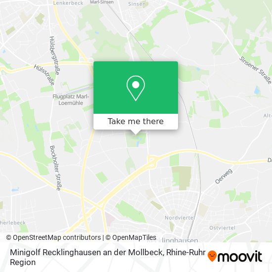 Minigolf Recklinghausen an der Mollbeck map