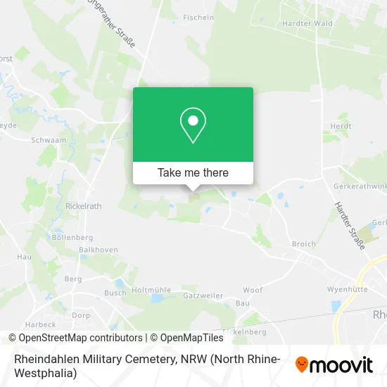 Rheindahlen Military Cemetery map