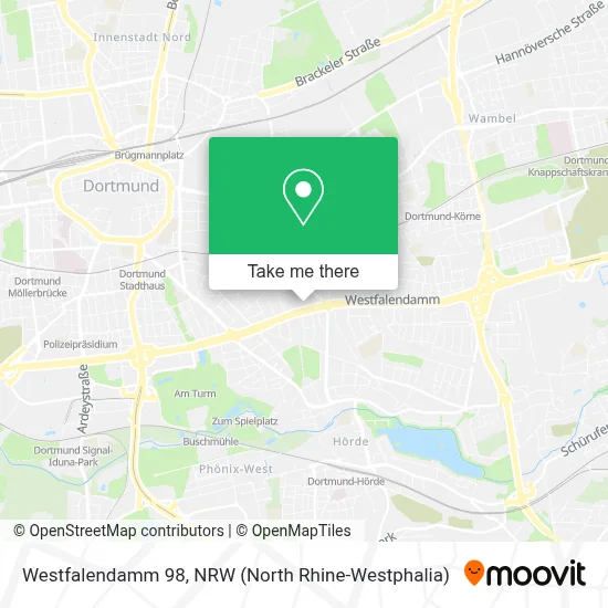 Westfalendamm 98 map