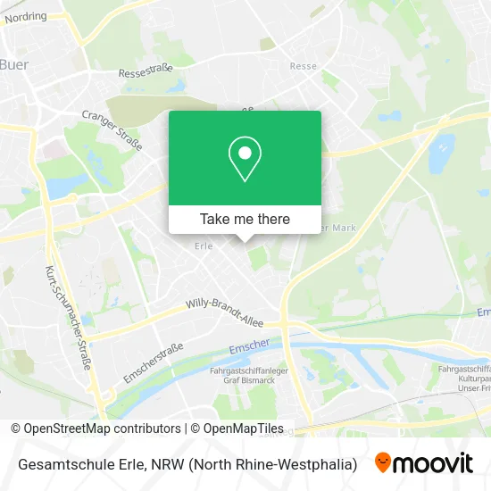 Карта Gesamtschule Erle