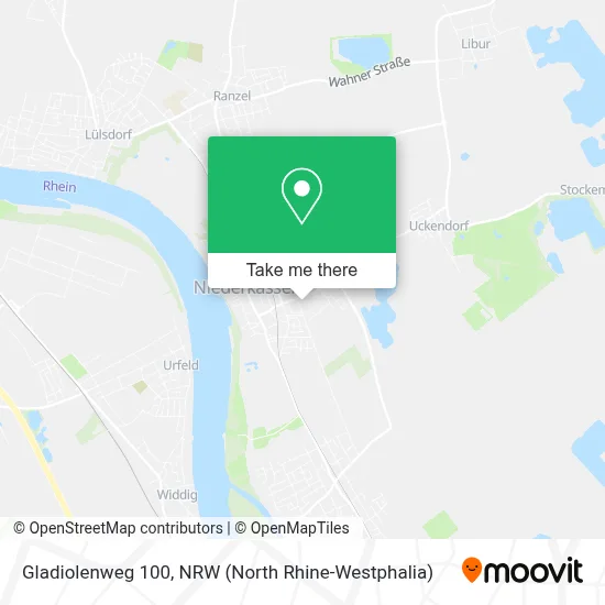 Gladiolenweg 100 map